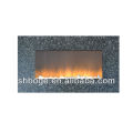 wall mounted indoor buring electrical heaters fireplace decorated with MDF frame